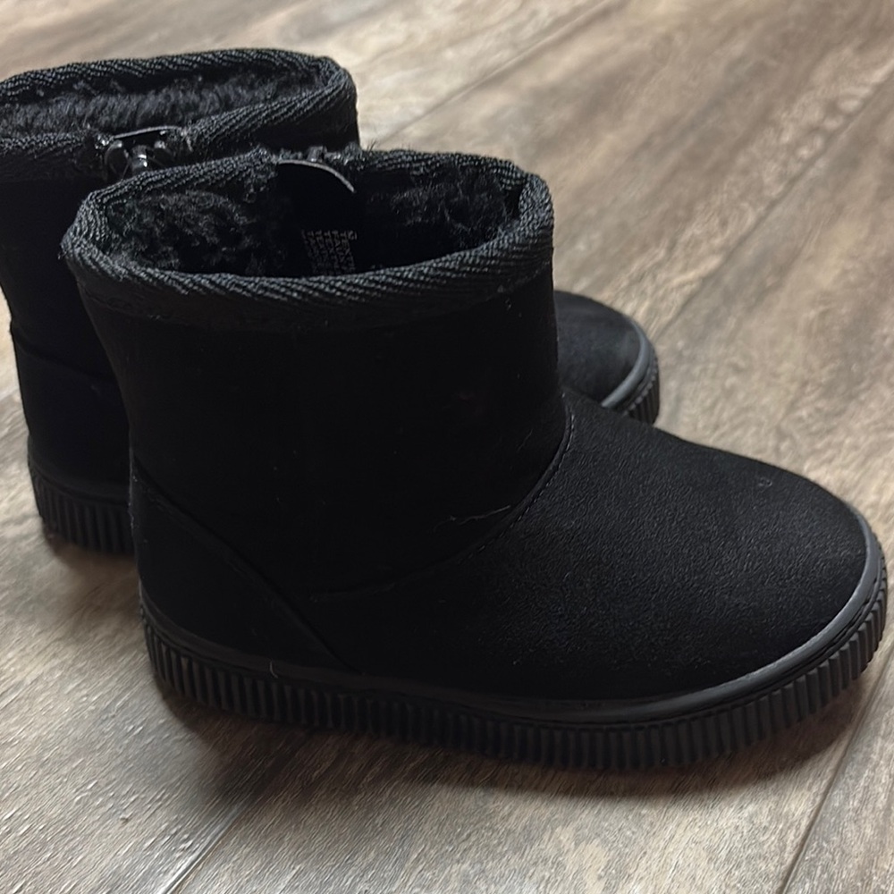 Black Faux Fur Lined Boots